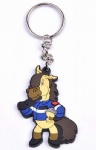 Custom soft PVC rubber keychain