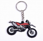 Motocycle shaped soft PVC keychain