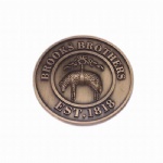 Antique plating challenge coin