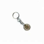 custom EUR UK token supermarket trolley coin key chain