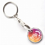 custom EUR UK token supermarket trolley coin key chain