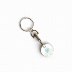 custom EUR UK token supermarket trolley coin key chain