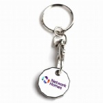 custom EUR UK token supermarket trolley coin key chain