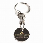 custom EUR UK token supermarket trolley coin key chain