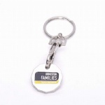 custom EUR UK token supermarket trolley coin key chain