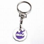 custom EUR UK token supermarket trolley coin key chain