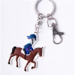 Custom soft PVC rubber keychain