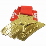 Custom Gold Sport Medals with Ribbon