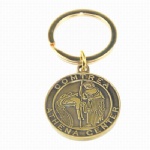 Antique plating metal keychain