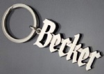 Metal keychain without coloring