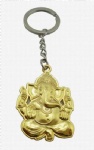 3D gold plating metal keychain